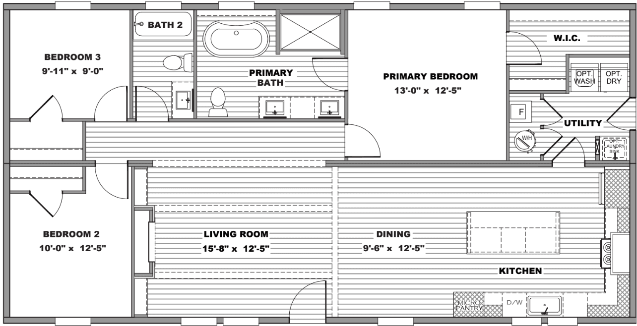 Dawn floor plan home features